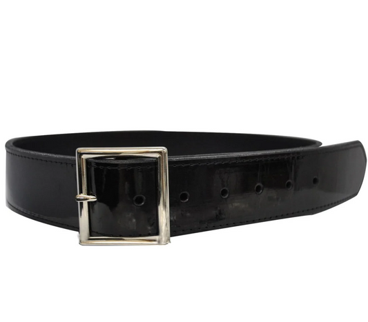 1 ¾" Black Patent Leather Belt