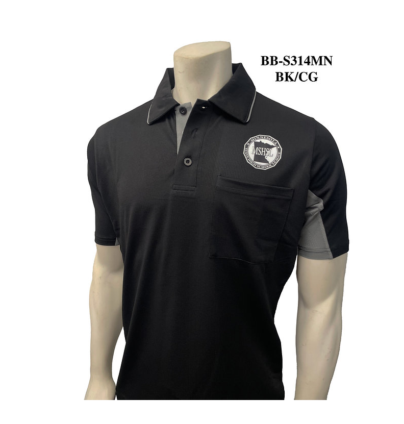 MSHSL Baseball Shirt Black/Charcoal